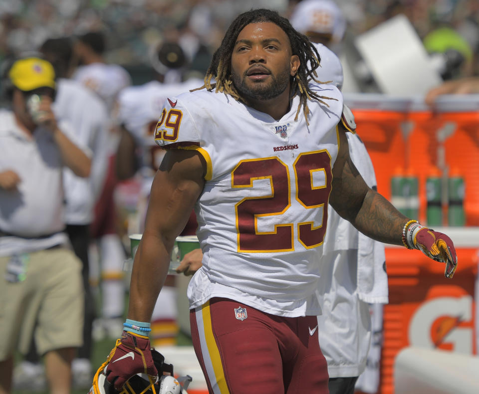 Redskins running back Derrius Guice now has a different knee injury after missing his entire rookie season. (Getty Images)