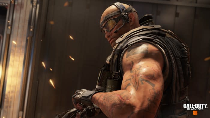 A screenshot of character Ajax from Activision's Call of Duty.