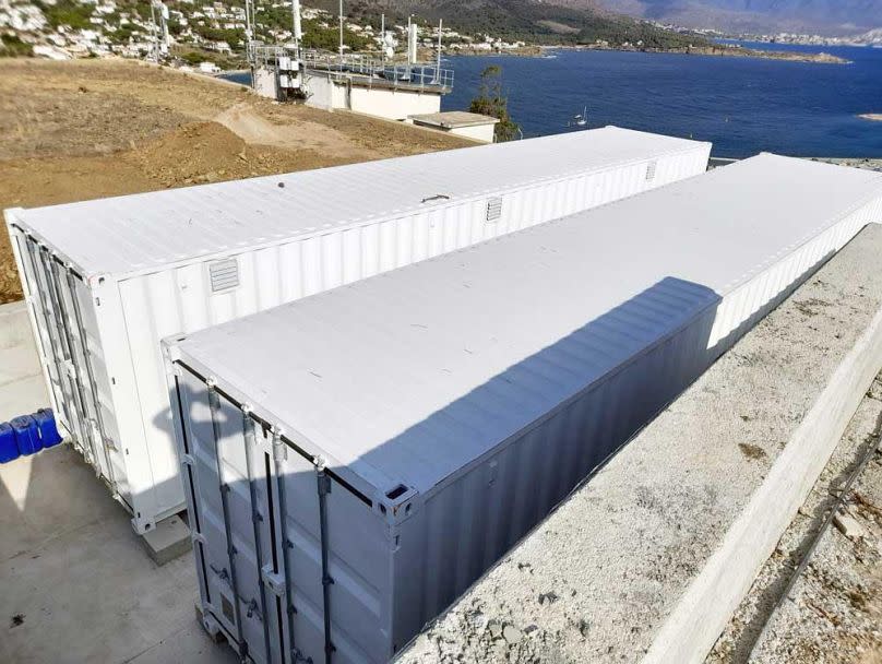 A sesalination plant for use at Lloret de Mar.