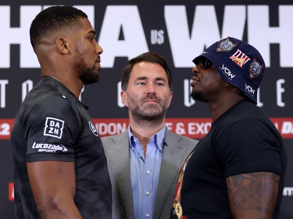 Anthony Joshua and Dillian Whyte’s fight is off  (Getty Images)