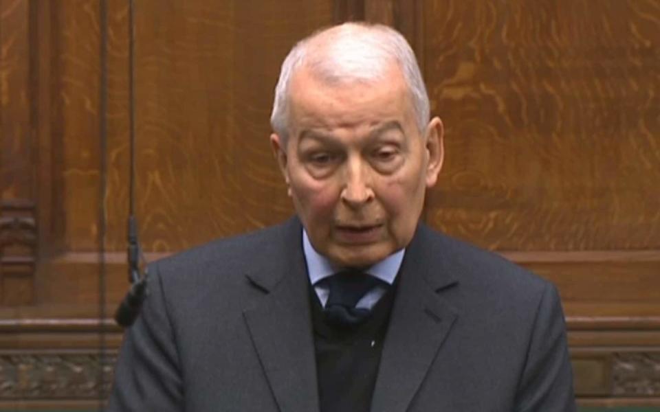 Frank Field, chairman of the pensions committee, has said The Pensions Regulator should be comprehensively reformed - PA