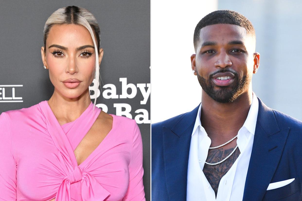 Kim Kardashian attends the 2022 Baby2Baby Gala presented by Paul Mitchell; Tristan Thompson attends The Amari Thompson Soiree 2019