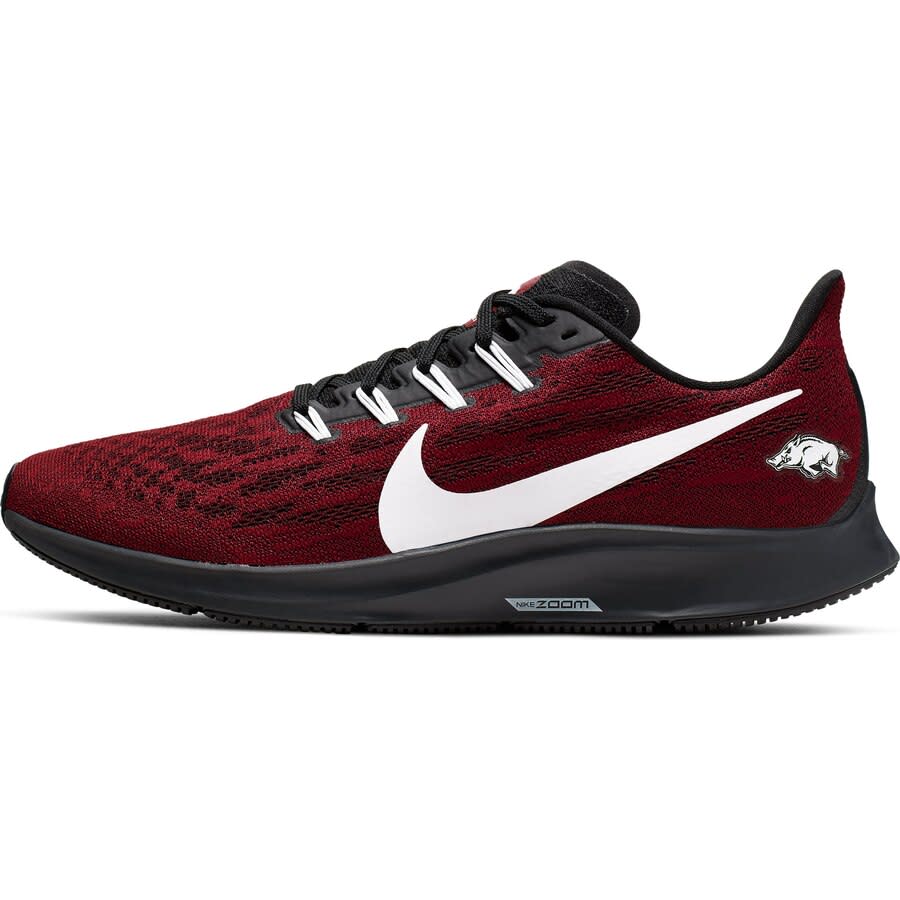 Men's Nike Cardinal/White Arkansas Razorbacks Air Zoom Pegasus 36 Sneakers