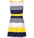 <b>Yellow mellow</b><br><br> A burst of yellow in any outfit is a surefire way to say you're ready for warm weather. Show them your true colours in this very vibrant number. <br><br> AX paris stripped skater dress £22 from <a href="http://www.houseoffraser.com/" rel="nofollow noopener" target="_blank" data-ylk="slk:houseoffraser.com;elm:context_link;itc:0;sec:content-canvas" class="link ">houseoffraser.com</a>