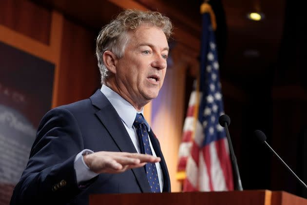 Sen. Rand Paul (R-Ky.), a skeptic of foreign policy interventionism, takes issue with Nikki Haley's 