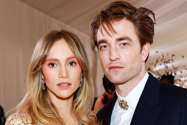 Matt Winkelmeyer/MG23/Getty Suki Waterhouse and Robert Pattinson at the Met Gala on May 1, 2023