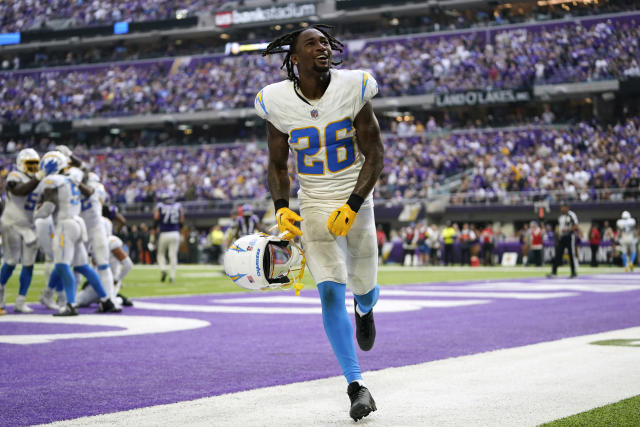 Herbert, Chargers keep Vikings winless, pulling out a 28-24 victory sealed  by late pick in end zone