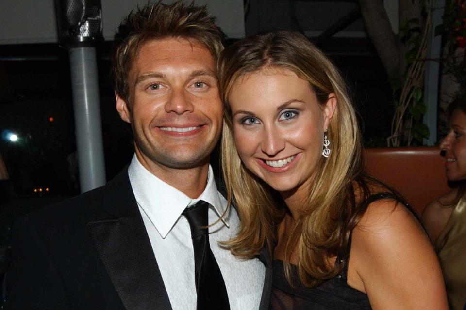 <p>Jon Kopaloff/FilmMagic</p> Ryan Seacrest and Meredith Seacrest during Entertainment Tonight Emmy Party.