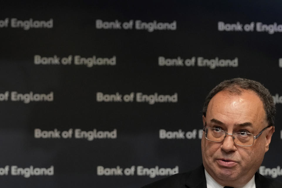 Pound Bank of England governor Andrew Bailey. Photo: Frank Augstein - WPA Pool/Getty