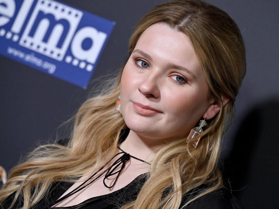 Abigail Breslin attends Screamfest LA World Premiere of The Avenue's "Slayers" at TCL Chinese 6 Theatres on October 14, 2022 in Hollywood, California.