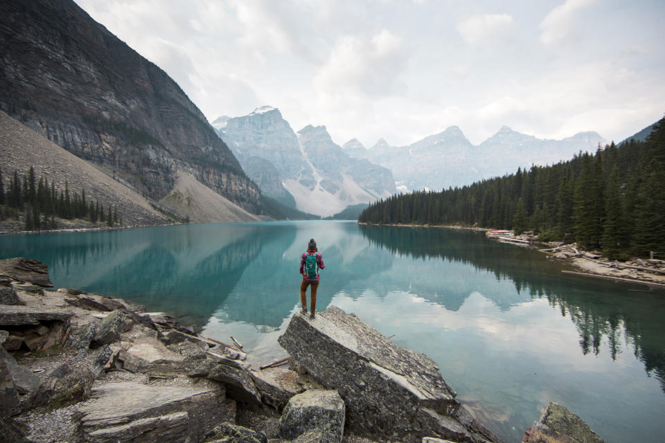 Moraine Lake in Alberta, Canada. (Photo: Gettyimages)