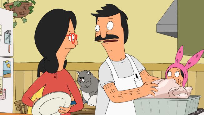 <p><a class="link " href="https://go.redirectingat.com?id=74968X1596630&url=https%3A%2F%2Fwww.hulu.com%2Fseries%2Fbobs-burgers-fdeb1018-4472-442f-ba94-fb087cdea069%3Fcmp%3D7958%26ds_rl%3D1263136%26gclid%3DCjwKCAjw5Kv7BRBSEiwAXGDElVWywZ3N4yc3dm-2aW-ZRm8pbFctuHFT91b_nENPaE7kYC-0gxispRoCGBcQAvD_BwE%26gclsrc%3Daw.ds&sref=https%3A%2F%2Fwww.cosmopolitan.com%2Fentertainment%2Ftv%2Fg25240478%2Fthanksgiving-tv-episode-guide%2F" rel="nofollow noopener" target="_blank" data-ylk="slk:Stream Now;elm:context_link;itc:0;sec:content-canvas">Stream Now</a></p><p>No Thanksgiving is complete without an episode of <em>Bob's Burgers</em>, and this one takes the cake for its hilarious depiction of meal prep-gone-wrong. When Bob's turkey finds its way—mysteriously—to the toilet, Louise launches an investigation to learn who botched the bird. </p>