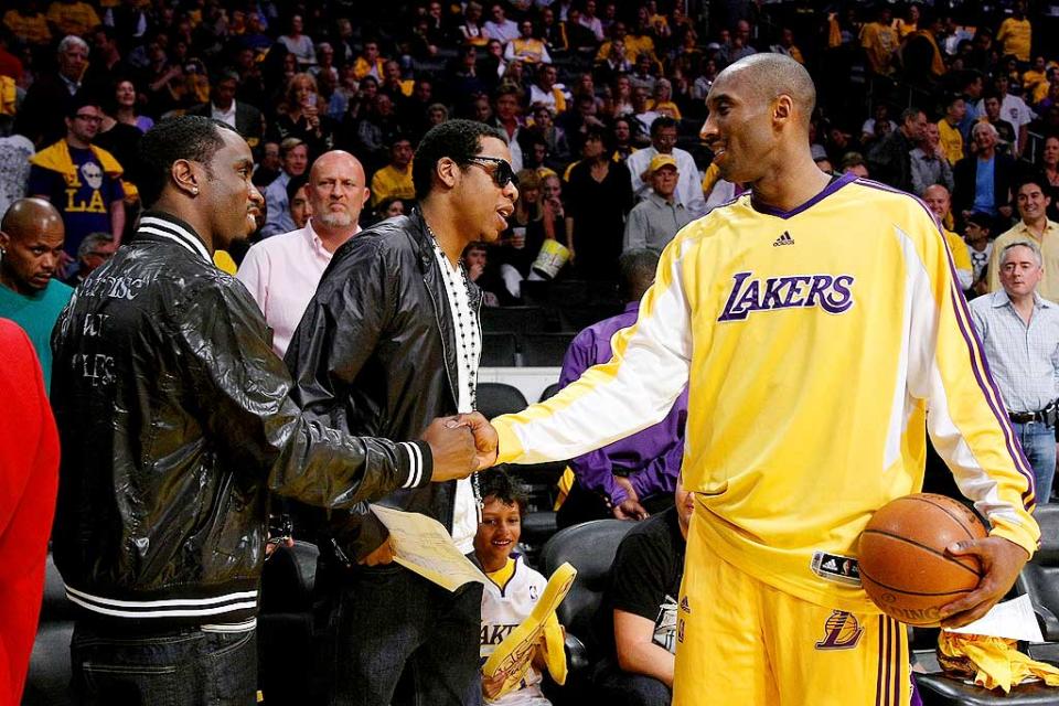 JayZ Diddy Lakers Game