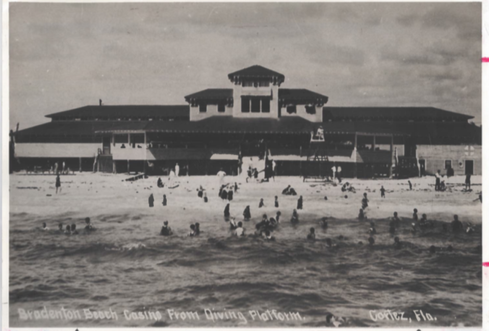 A photo of the Bradenton Beach Casino taken in the early 1900s.