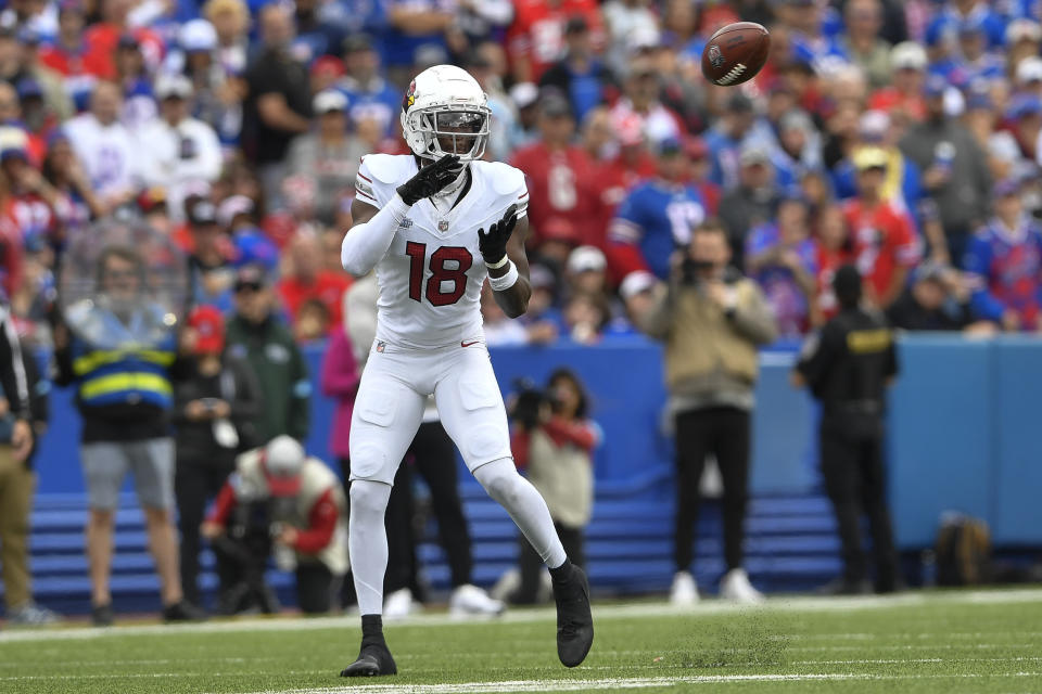 How many targets will Marvin Harrison Jr. receive in Week 2? (AP Photo/Adrian Kraus)