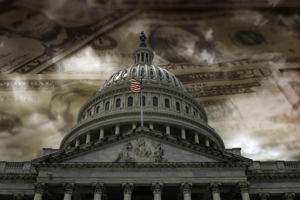El déficit fiscal de Estados Unidos fue de  US$1.7 billones de dólares en 2023. Foto: Getty Images. 