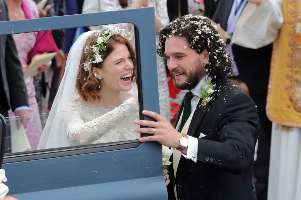 Kit Harington and Rose Leslie get married