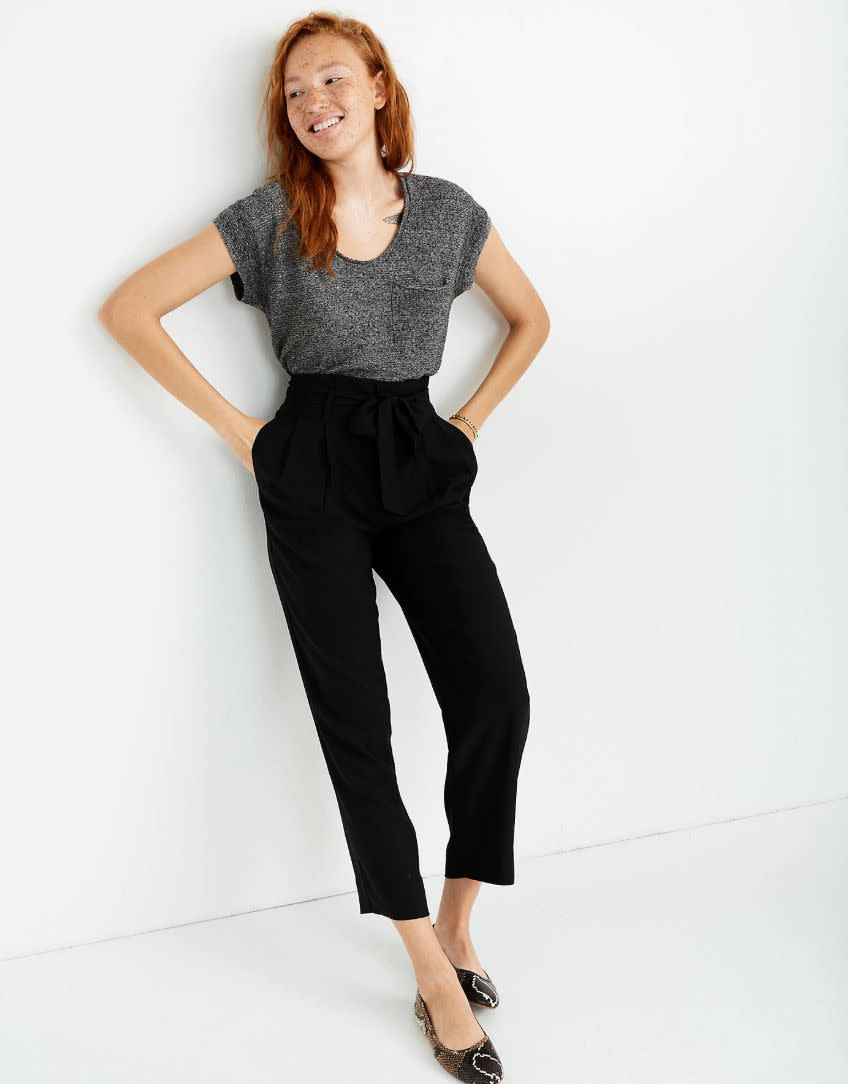 These pants come in sizes 00 to 24. <a href="https://fave.co/2NMFrXo" target="_blank" rel="noopener noreferrer">Find them for $85 at Madewell</a>.
