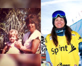 <p><strong>THEN:</strong> Toddler Kelly Clark with her mom.<br><strong>NOW:</strong> The three-time Olympic medalist (one gold, two bronzes) started snowboarding at age seven.<br> (Photo via Instagram/thekellyclark, Photo by Tom Pennington/Getty Images) </p>