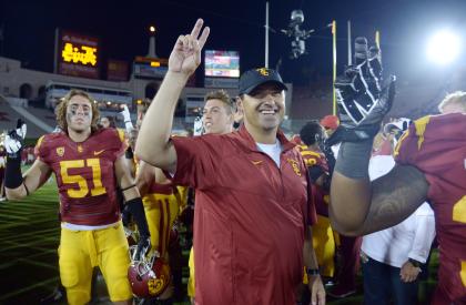 Steve Sarkisian, USC. (Photo: USA Today)