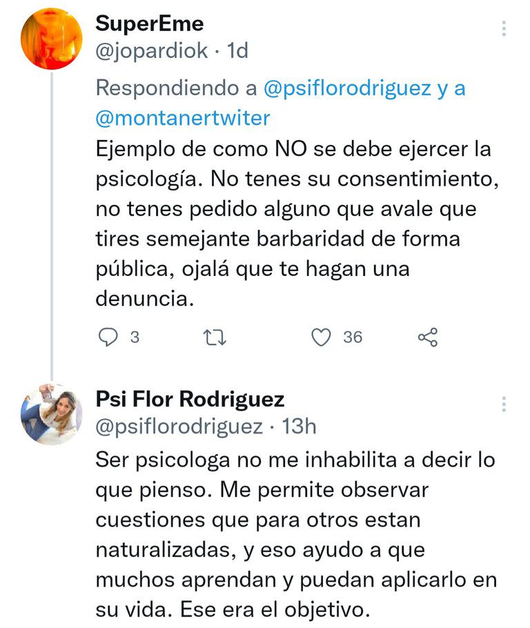 Las reacciones de sus seguidores fueron diversas, desde personas que coincidieron con ella y otros que defendieron al cantante