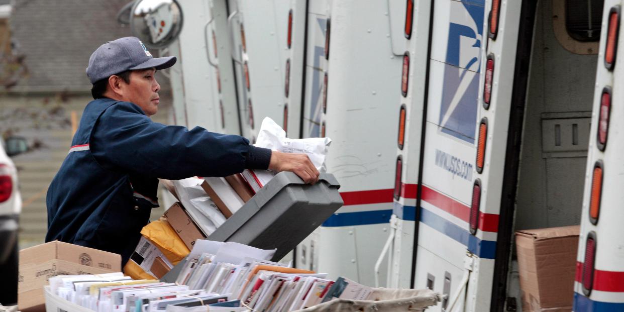 USPS mail man postal worker