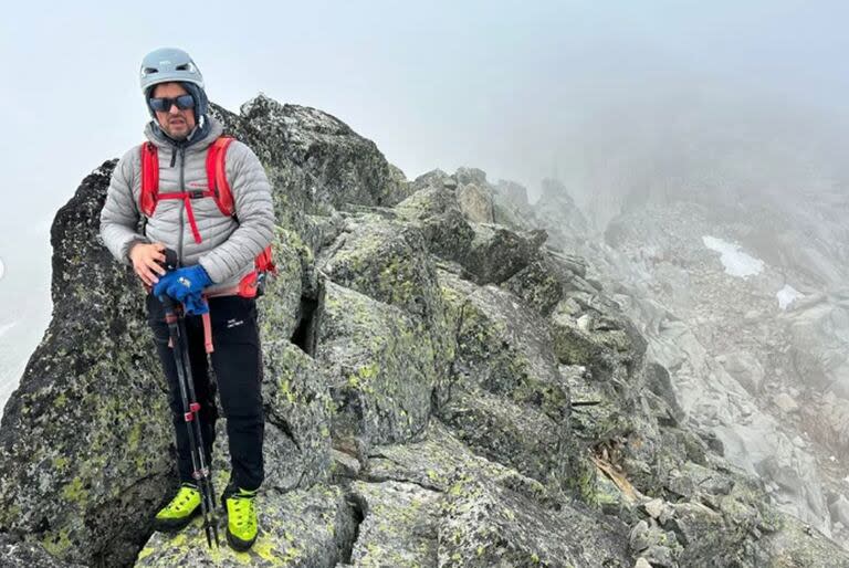 Ignacio Lucero, uno de los andinistas que murió escalando el cerro Marmolejo