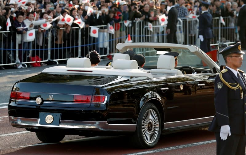 Royal parade to mark the enthronement of Japanese Emperor Naruhito in Tokyo