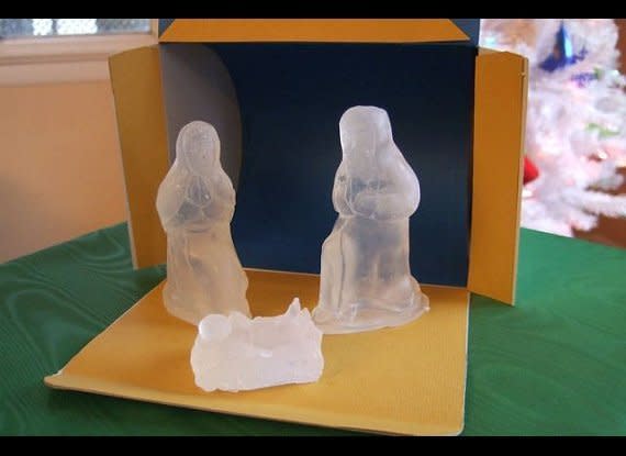 Oestreicher's annual blog post of weird nativity scenes has become so big that some people send him photos of their work in hopes of inclusion, such as this soap nativity.