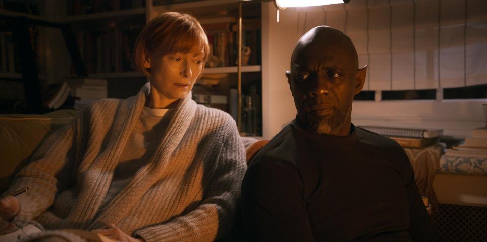 Tilda Swinton stars as Alithea Binnie and Idris Elba as The Djinn in director George Miller’s film THREE THOUSAND YEARS OF LONGING