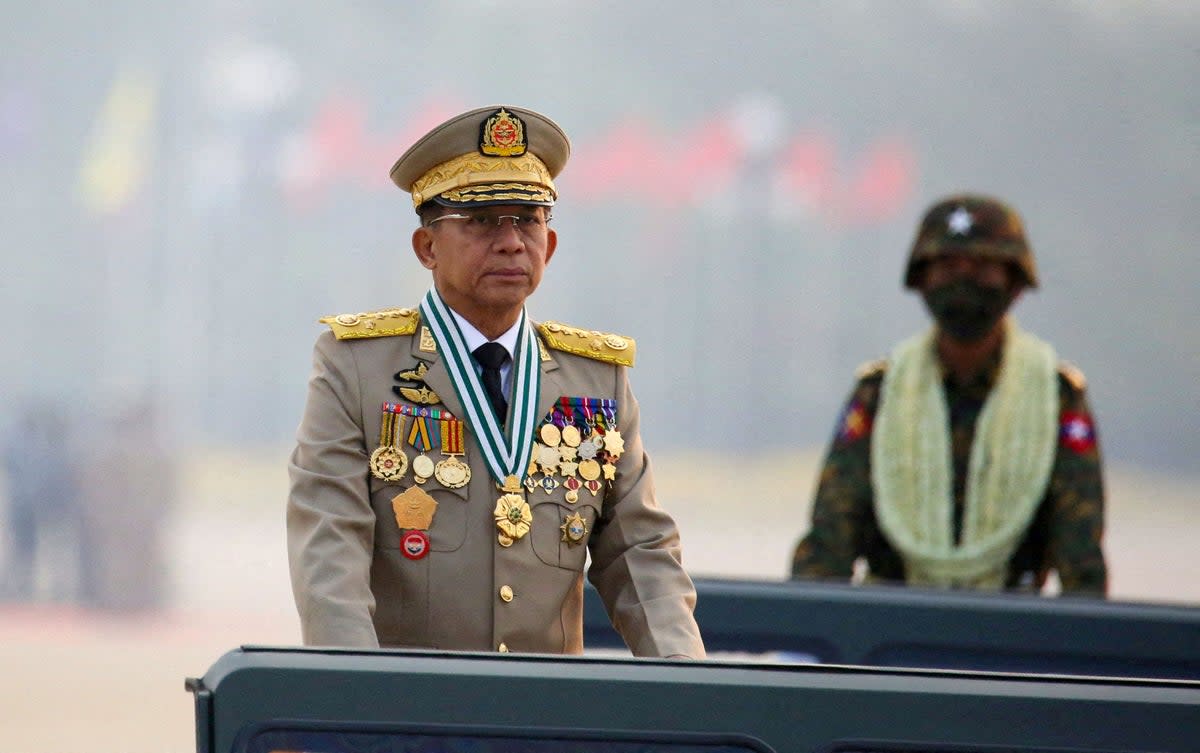  Myanmar's junta chief Senior General Min Aung Hlaing (REUTERS)