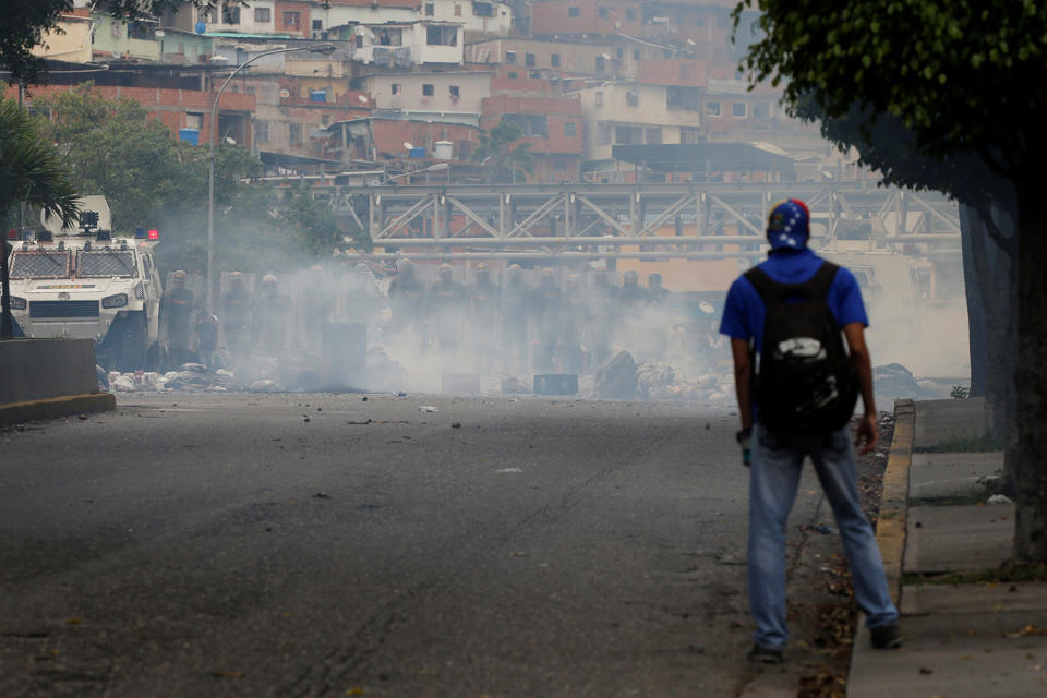 Demonstrations against Venezuela’s President Maduro’s government in Caracas