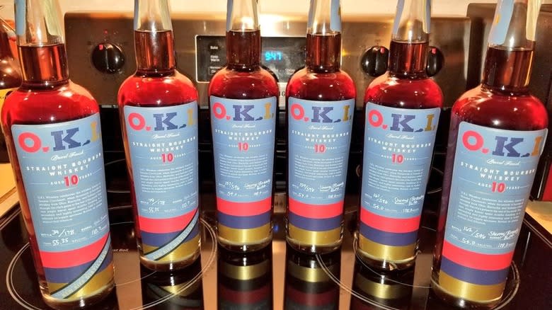 Bottles of O.K.I. 10-year