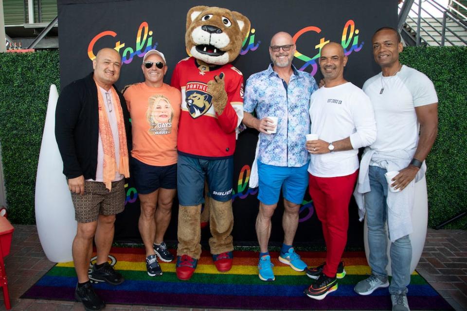 Fans at the second annual PRIDE Night at the 2023 Delray Beach Open.