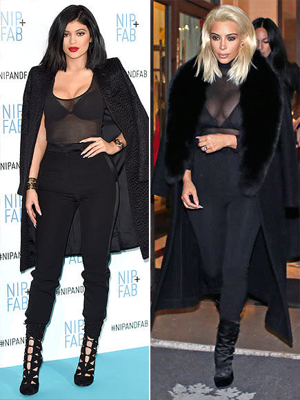 8 Times Kylie Jenner & Kim Kardashian Looked Exactly Alike