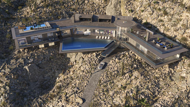 The Glass-Bottom Pool of This $29 Million Arizona Home Hovers 