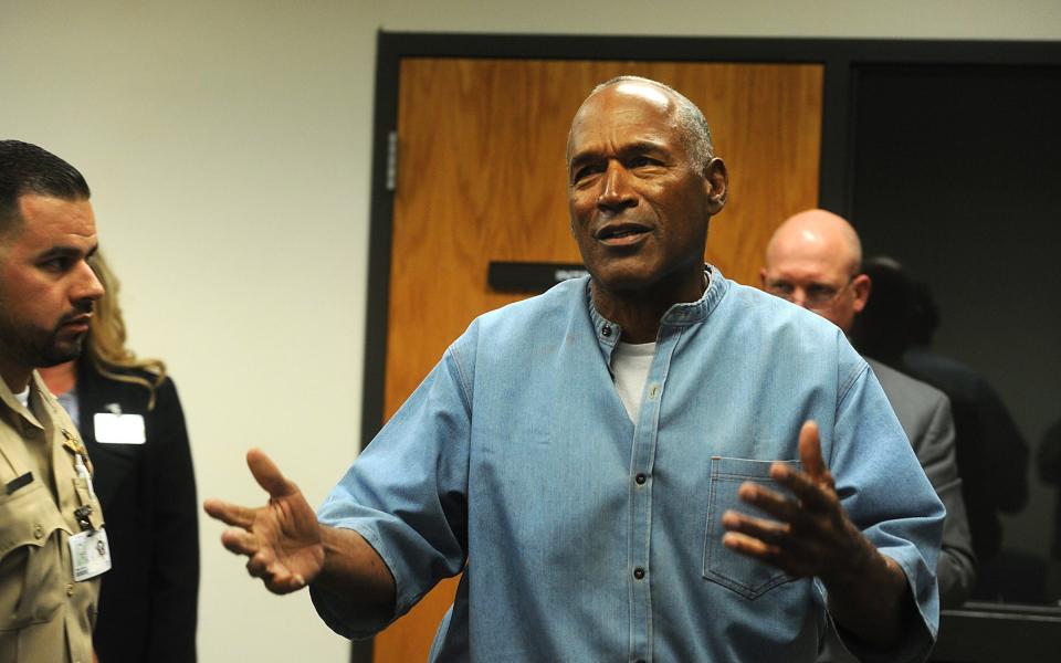 OJ Simpson has been freed on parole after serving nine years in prison for armed robbery