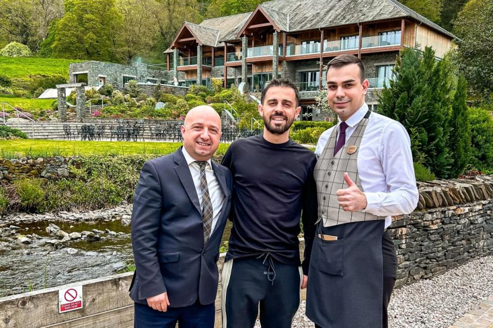 Bernardo Silva at the Lake District hotel and spa <i>(Image: Lodore Falls Hotel and Spa)</i>