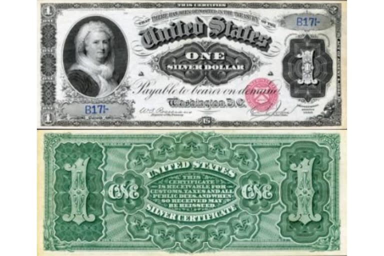 Martha Washington es la única mujer en aparecer en la divisa estadounidense