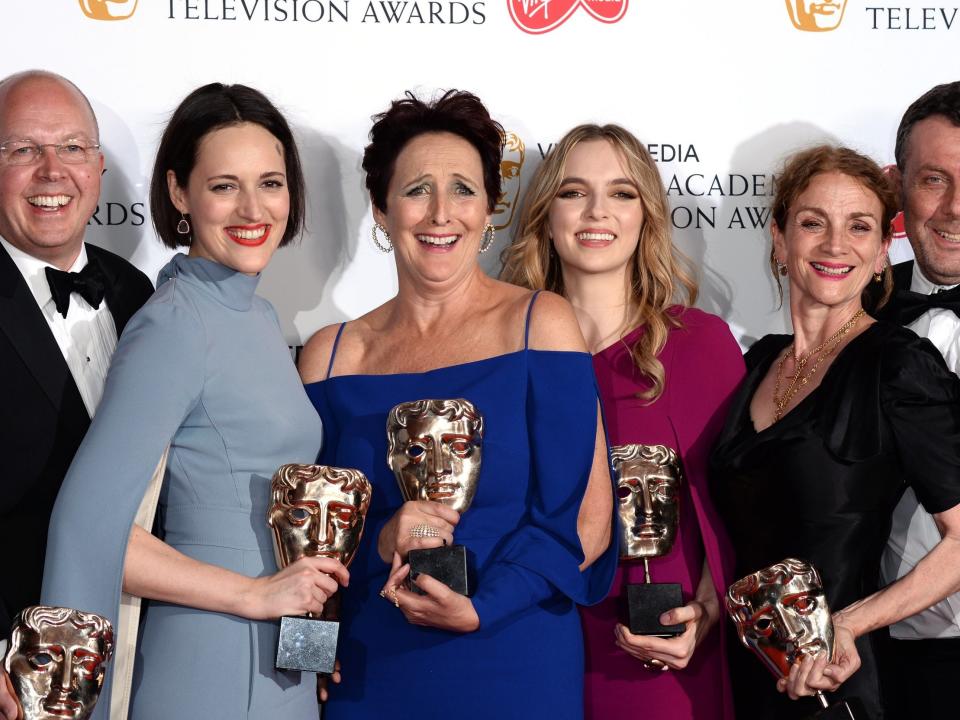 Killing Eve triumphed at the 2019 Bafta TV awards, with the BBC drama picking up three wins on the night. The ceremony, hosted by Graham Norton at the Royal Festival Hall, London, also saw Patrick Melrose and its star, Benedict Cumberbatch, pick up awards, with Ben Whishaw also winning for his role in A Very English Scandal. When it came to comedy, Steve Pemberton won for Inside No 9, while Jessica Hynes won for There She Goes. The Bafta for Best Scripted Comedy went to Sally4Ever.The full list of winners is below. FELLOWSHIPJoan BakewellSPECIAL AWARDNicola Shindler COMEDY ENTERTAINMENT PROGRAMMEThe Big Narstie Show The Last Leg A League of Their Own – WINNER Would I Lie To You? CURRENT AFFAIRSFootball’s Wall of Silence (Al Jazeera Investigations) Iran Unveiled: Taking on the Ayatollahs (Exposure) Massacre at Ballymurphy Myanmar's Killing Fields (Dispatches) – WINNERDRAMA SERIESBodyguard Informer Killing Eve – WINNER Save MeENTERTAINMENT PERFORMANCEAnthony McPartlin, Declan Donnelly – Ant & Dec’s Saturday Night Takeaway David Mitchell – Would I Lie To You? Lee Mack – Would I Lie To You? – WINNER Rachel Parris – The Mash ReportENTERTAINMENT PROGRAMMEAnt & Dec’s Saturday Night Takeaway Britain's Got Talent – WINNER Michael McIntyre’s Big Show Strictly Come DancingFACTUAL SERIES24 House in A&E Life and Death Row: The Mass Execution Louis Theroux's Altered States – WINNER PrisonFEATURESGordon, Gino, and Fred’s Road Trip The Great British Bake Off Mortimer & Whitehouse: Gone Fishing Who Do You Think You Are? – WINNERFEMALE PERFORMANCE IN A COMEDY PROGRAMMEDaisy May Cooper, This Country Jessica Hynes, There She Goes – WINNER Julia Davis, Sally4Ever Lesley Manville, Mum INTERNATIONAL54 Hours: The Gladbeck Hostage Crisis The Handmaid's Tale Reporting Trump's First Year: The Fourth Estate (Storyville) Succession – WINNERLEADING ACTORBenedict Cumberbatch, Patrick Melrose – WINNER Chance Perdomo, Killed By My Debt Hugh Grant, A Very English Scandal Lucian Msamati, KiriLEADING ACTRESSJodie Comer, Killing Eve – WINNER Keeley Hawes, Bodyguard Ruth Wilson, Mrs Wilson Sandra Oh, Killing EveLIVE EVENTOpen Heart Surgery: Live The Royal British Legion Festival of Remembrance – WINNER The Royal Wedding: Prince Harry and Meghan Markle Stand Up to Cancer MALE PERFORMANCE IN A COMEDY PROGRAMMEAlex Macqueen, Sally4Ever Jamie Demetriou, Stath Lets Flats Peter Mullan, Mum Steve Pemberton, Inside No 9 – WINNERMINI-SERIESA Very English Scandal Kiri Mrs Wilson Patrick Melrose​ – WINNERNEWS COVERAGEBullying and Harassment in the House of Commons (Newsnight) Cambridge Analytica Uncovered – WINNER Good Morning Britain: On a Knife Edge? Good Morning Britain: Thomas Markle ExclusiveREALITY & CONSTRUCTED FACTUALDragons’ Den I'm a Celebrity... Get Me Out of Here! – WINNER Old People’s Home for 4 Year Olds The Real Full Monty: Ladies' NightSCRIPTED COMEDYDerry Girls Mum Sally4Ever – WINNER Stath Lets FlatsSHORT FORM PROGRAMMEBovril Pam (Snatches: Moments From 100 Years of Women’s Lives) The Mind of Herbert Clunkerdunk Missed Call – WINNER WonderdateSINGLE DOCUMENTARYDriven: The Billy Monger Story Gun No 6 – WINNER My Dad, The Peace Deal and Me School for StammerersSINGLE DRAMABandersnatch (Black Mirror) Care Killed By My Debt – WINNER Through the Gates (On the Edge)SOAP & CONTINUING DRAMACasualty Coronation Street Eastenders – WINNER Hollyoaks SPECIALIST FACTUALBros: After the Screaming Stops Grayson Perry: Rites of Passage Suffragettes with Lucy Worsley – WINNER Superkids: Breaking Away from Care ​SPORT2018 Six Nations: Scotland v England 2018 World Cup Quarter Final: England v Sweden – WINNER England’s Test Cricket – Cook’s Farewell Winter Olympics ​SUPPORTING ACTORAlex Jennings, Unforgotten Ben Whishaw, A Very English Scandal – WINNER Kim Bodnia, Killing Eve Stephen Graham, Save Me SUPPORTING ACTRESSBillie Piper, Collateral Fiona Shaw, Killing Eve – WINNER Keeley Hawes, Mrs Wilson Monica Dolan, A Very English ScandalVIRGIN MEDIA’S MUST-SEE MOMENT (voted for by the public)Bodyguard: Julia Montague assassinated – WINNER Coronation Street: Gail’s monologue on the suicide of Aidan Connor Doctor Who: Rosa Parks, the Doctor and her companions ensure history remains intact Killing Eve: Eve stabs Villanelle Peter Kay’s Car Share: The finale Queer Eye: Tom completes his transformation