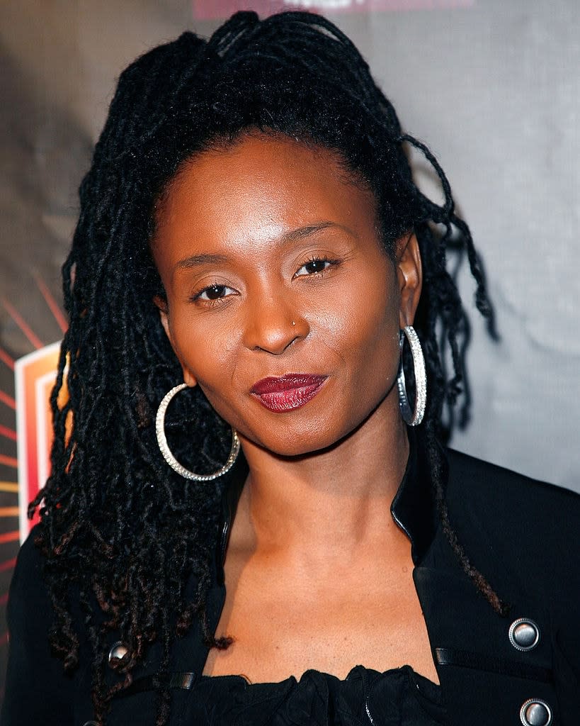 Rapper Dee Barnes arrives at the Luxury Book Launch of “Hip-Hop: A Cultural Odyssey” and the exhibit premiere at The GRAMMY Museum on February 8, 2011 in Los Angeles, California. (Photo by Paul Archuleta/FilmMagic)