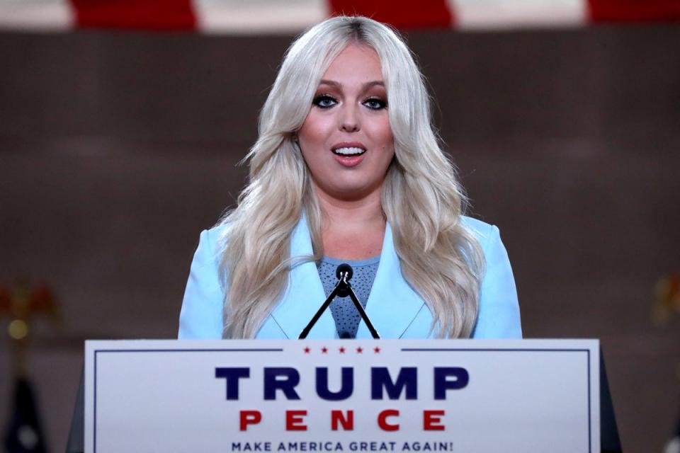 Tiffany Trump gives pre-recorded address to RNC in 2020 (Getty Images)