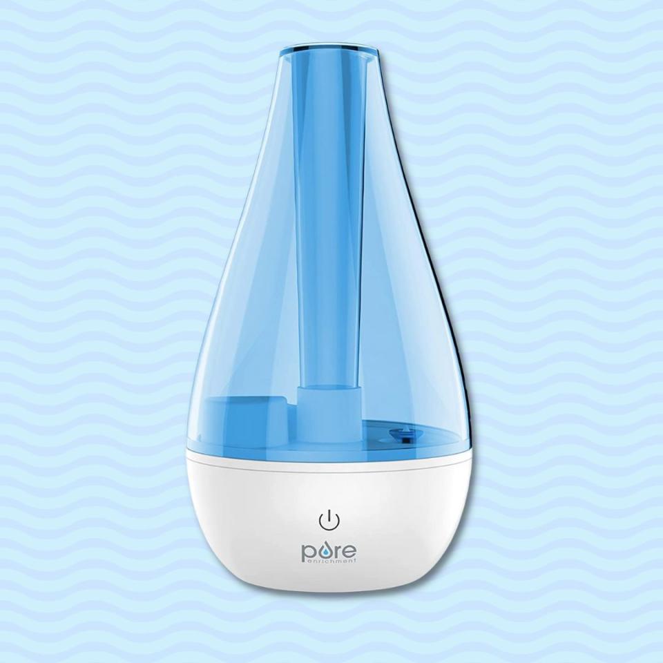 Amazon rating: 4.4 out of 5 starsFor small rooms up to 175 square feet, this 0.7-liter humidifier is the way to go. It offers 10 hours of run time, an optional nightlight feature and a drop-design that will look good in any space. It's 9 inches tall and 5 inches deep. Promising review: 