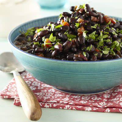 Honey-Rum Baked Black Beans