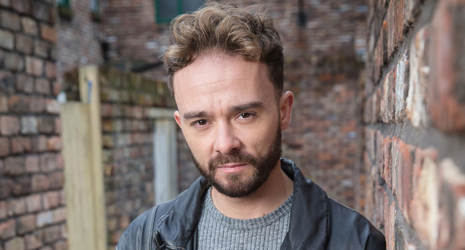 Jack P. Shepherd as David Platt in a character portrait for Coronation Street. (ITV)