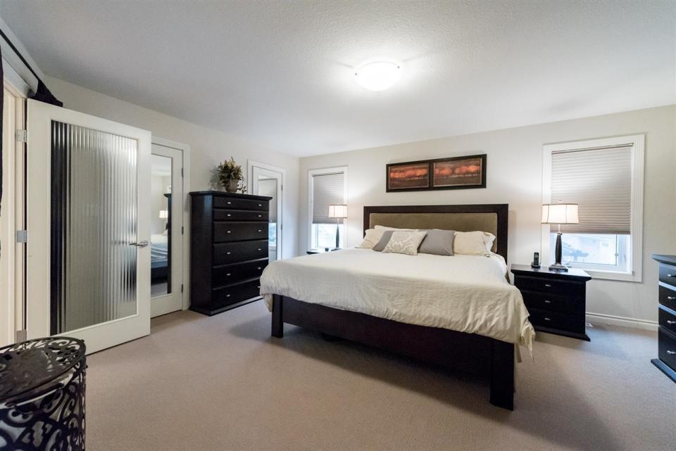 <p><span>19 Kingsford Cres., St. Albert, Alta.</span><br>There are three bedrooms upstairs, including the master with two walk-in closets. You’ll find another two bedrooms in the basement.<br>(Photo: Zoocasa) </p>