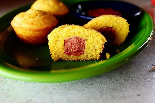 corn dog muffins