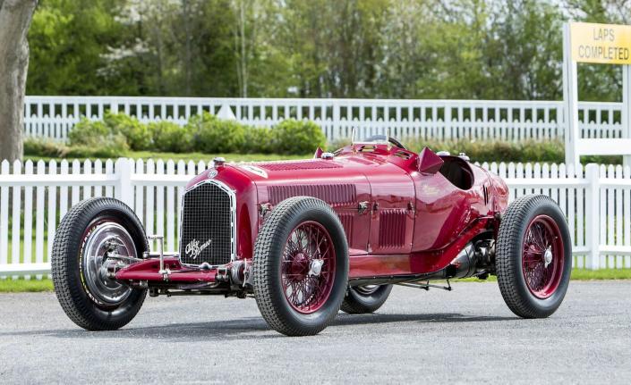<p>Scroll through this auction roundup and (spoiler alert!) you're going to see a lot of Ferraris. This is one of the not-Ferraris, an Alfa Romeo . . . but it was originally campaigned by Scuderia Ferrari before it struck out in its own. It is a Tipo B grand-prix racer from the early 1930s, predating the outbreak of the Second World War and the subsequent advent of the modern Formula One World Championship. This Alfa was one of the first "Monopostos"-single-seat racing cars with a centered cockpit-and it would go down as one of the most victorious examples. Noted racer, aviator, and collector Richard Ormonde Shuttleworth acquired the Tipo B from the Scuderia in 1935 and drove it to victory in the grand prix at Donington that year. More than eight decades later, <a rel="nofollow noopener" href="https://www.caranddriver.com/features/g22239650/the-10-most-expensive-cars-sold-at-the-2018-goodwood-auction/?slide=10" target="_blank" data-ylk="slk:it sold at Goodwood in July 2018 for £4.6 million" class="link ">it sold at Goodwood in July 2018 for £4.6 million</a>, which translates to just over $6 million in U.S. dollars.</p>
