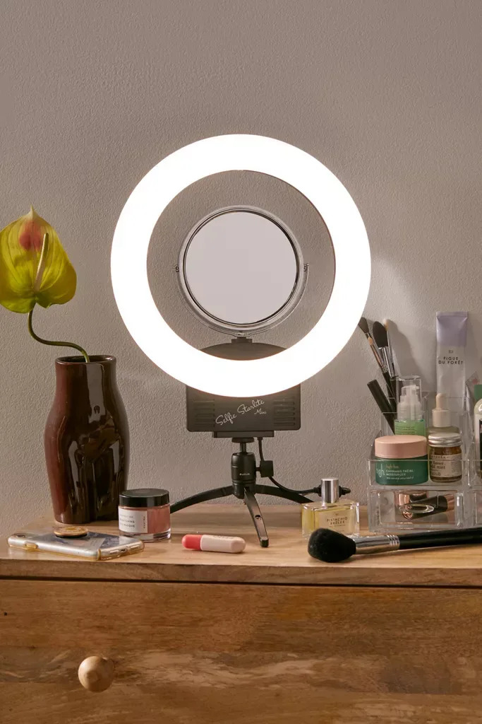 It's showtime, thanks to this pro-style ring light and tripod stand.  (Photo: Urban Outfitters)