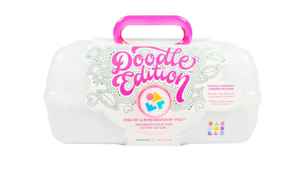<p>Make it your own! This clean, white “blank canvas” Caboodle comes with stencils, stickers, and markers for endless customization.</p><p><strong><a href="https://www.amazon.com/Caboodles-Doodle-Natural-White-Pound/dp/B07XL4RC82?th=1&linkCode=ll1&tag=parade03-20&linkId=1082084d7e40c107f84ab65b3da9e84a&language=en_US&ref_=as_li_ss_tl" rel="nofollow noopener" target="_blank" data-ylk="slk:Caboodles, $22.99 on Amazon;elm:context_link;itc:0;sec:content-canvas" class="link ">Caboodles, $22.99 on Amazon</a></strong></p><p>Amazon</p>